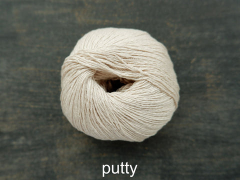 Knitting For Olve Pure  Silk yarn. Putty