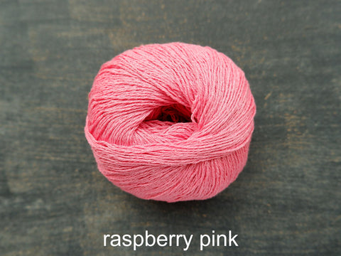 Knitting For Olve Pure  Silk yarn. Raspberry Pink